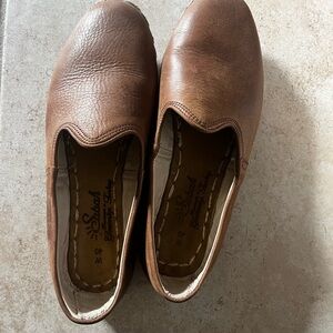 Sabah Women's Brown Leather Loafers